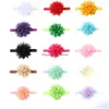 Headband Childrens Creative Hair Band Accessories Chiffon Flower Baby Headband Drop Delivery Hair Products Hair Accessories Tools Dhbej