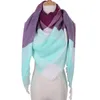 Foulards Écharpe d'hiver pour femmes Triangle Cachemire Châle Chaud Hijabs Foulard Pashmina Climatisation Couverture De Luxe Designer Bufandas 231101