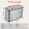 110 V/220 V Kommerziellen Eierwurst Brötchenkocher Elektrische Eier Hot Dog Kessel Dampfgarer Omelett Master Cup Frühstücksmaschine 10 Löcher