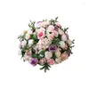 Couronnes de fleurs décoratives Fleurs décoratives Grande boule de fleurs Décoration de fond de mariage Collier de route Noël Accueil El Drop Deliv Dhtvr