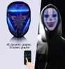 Controllo APP Cyberpunk Smart Led Maschere per il viso led maschera illuminante per adulti Led Party Cosplay Maschera Costumi Programmabile Cambia viso p2115780