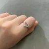 Projektant mody Tiff Ring Top T S925 Wszystkie ciało Sterling Silver Heart Ring Wszechstronny spersonalizowany nowe wydanie kobiet