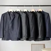 Männer Anzüge 2023High-end-Koreanische Version Von Mode Hübscher Trend Casual Party Schlank Business Plaid Große Tasche Anzug mantel