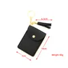 New Women Wristlet Card Holder Silicone Chain Beaded Bangle Wallet Bracelet Keychain Pocket Coin Purse Leather Tassel Key Ring FY3454 ss0401