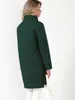 여자 트렌치 코트 여성 롱 스탠드 칼라 파카 2023 가을 겨울 덮개 버튼 따뜻한 아웃복 여성 재킷