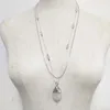 Pendant Necklaces Elegant Lady High Quality Chain Accessories Natural Stone Handmade Process Long Punk Jewelry 2023 Fashion Gift