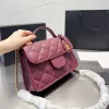 Designväska chaneles handväska crossbody handväska axelväskor läder kvinnor plånbok klassisk lyxhandväska tygväska kedjepåsar klaff sofe