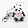 Keychains Cute Panda Lovely Keychain Lovers Girl Boy Resin Pendant Doll Figures Toy Cosplay Key Ring Kids Women Jewelry Accessories