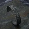 Bangle Nordic Viking Talisman Open Tree of Life Knot Runes Justerbara armband Kvinnor Män magnetiskt rostfritt stål