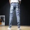 Frauen Jeans Männer Stilvolle Zerrissene Hosen Dünne Gerade Ausgefranste Denim Kleidung Mode Dünne Hosen Pantalones Hombre 231031