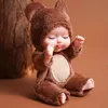 Dolls 11cm Simulation Rebirth Sleeping Doll Simulated Moveable Joints Mini Lifelike Soothe Cute Sleep Baby Dolls For Girls Toys Gifts 231031
