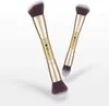 Makeup Brushes DUcare 2Pcs Makeup Brushes Duo End Face Brush For Foundation Powder Buffer and Contour Eyeshadow Synthetic Cosmetic Makeup Tools 231031