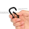 10st aluminium carabiner clip d form carabiners set mini fjäder snap krok för camping resande vandring nyckelringar nyckelning 4 cm camping vandringslakande tillbehör