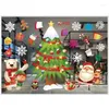 Decoración de fiesta Decoración de fiesta Navidad Ventana Pegar Color Árbol Santa Claus Regalo Patrón Etiqueta Blanco Copo de nieve Pared Año Drop de DHHDVC