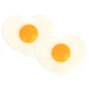 Party Decoration Simulated Omelette Fried Egg Prop Fake Food Model Funny Playthings Display Kitchen Preteny Simulation Real Looking Decor