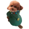 Hundkläder jul husdjurskläder för liten kostym Autumn Winter Cosplay Cat Coat Jacket Fancy Fleece Puppy Hoodies Kitten 231031