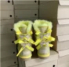 Botas de neve UGGit Novas Botas de Inverno Ugh Perfuração Quente Designer Australiano Minimalista Clássico Reto Curto Lantejoulas para Mulheres Meninas de Pelúcia Senhoras 2023 Uggsboot Upper