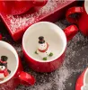 Tassen 3D schöne Kaffeetasse hitzebeständig Cartoon Tier Keramik Tasse Weihnachtsgeschenk viele Stile 11 C R Drop Lieferung Home Garden 1101