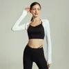 Chemises actives danse avec le même Style Ballet châle sport chemisier Cardigan Fitness veste courte élégante petite coupe femme Deportivos Mujer Gym