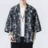 Etnik Giyim Geleneksel Baskı Hırka Çift Kimonos Japon Kimono Erkekler Yukata Kadın Harajuku Plajı Gevşek İnce Gömlek Ceket 5xl 230331