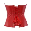 Bustini Corsetti Donne sexy Overbust Corsetto Fibbie Lingerie Top-Goth Steampunk Pelle Vita Trainer Corsetto Body Shapewear Taglie forti