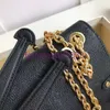 Umhängetaschen 2022 Schwarz Vavin Chain Wallet Damier Canvas Umhängetasche Leder Messenger Umhängetaschen Rindsleder Briefträgertasche