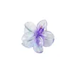 4 cm transparent glitter frangipani blommor hårklipp non slip söta hår tillbehör Barrettes Plastklipp Hårdekorationer för brudbröllopsfest Beach 2905