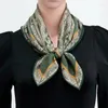 Bufandas Mujer Abrigos de lana 26 "x 26" Impresiones de doble cara Señoras Invierno Cálido Cuello Bufanda Pañuelo