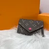 Borsa di design Portafoglio pieghevole Portafoglio con stampa di fiori antichi Fiori Il modo più alla moda per trasportare fiori Monete di carte di denaro Portafoglio in pelle da uomo e da donna Clip.01