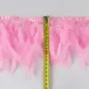 1 Yards Pluizige Turkije Marabou Veren Versieringen Fringe Lint op Tape voor Bruiloft Jurken Naaien Decoratie Pluimen 15-20CM