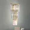 American Post Modern Living Room Nordic Restaurant TV Wall Lamp Bedroom Corridor Aisle Bedside Crystal Wall Lamp