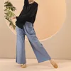 Pantalons pour femmes femmes coton droit décontracté ample jambe large pantalon de danse classique pratique costumes de danse modernes