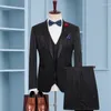 Herrenanzüge 8XL 3-teiliges Set (Jacke, Weste, Hose), Herren-Blazer, schmal kariert, britischer Business-Anzug für Männer, Hochzeit, Bräutigam, Mann, Mantel