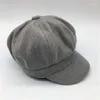 Sboy Hats Fashional 2023 Studenter Style Caps Justerbar Bajiao Cap Unipue Unisex för par vinter varmt