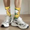 Herrstrumpor hiphop retro frukter ananas vattenmelon galen kompression unisex mjölk och mocha bubu dudu gata stil crew sock