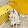 Moda oryginalna skórzana luksusowe designerskie torby kubełkowe mini torebki crossbody damskie wytłaczane portfele sprzęgła sznurka sznurka