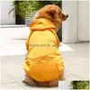 Hundkläder hundkläder vinter husdjurskläder hundar huvtröjor fleece varm tröja mjuka husdjur kläder blixtlås med fickan kostym kappa m l xl acces dhphp