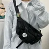 Sacs de taille Sac en nylon imperméable unisexe Style de rue Fanny Pack Poitrine Mode Bandoulière Hip Hop Ceinture Femme