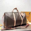 حقيبة Hot Dustomer Duffle Men Gen Women Fashion Travel Bag Crace Handbag Classic Princed Canvas Leather Leather Bage Bage Bage Bage 56714