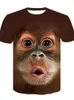 T-shirt da uomo per uomo T-shirt 3D Bodybuilding T-shirt con tatuaggio muscolare simulato T-shirt casual con petto in pelle nuda Divertente O-collo a manica corta