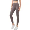 LL-1269 Pantalons femmes pantalons Yoga pantalons amples extrait Sport gymnase dames course décontracté pantalon Long élastique taille haute