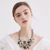 Chains Women Floral Chain Crystal Statement Bib Big Chunky Necklace Collar Fashion Mens Large Pendant Necklaces For