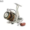 Bobine de pêche à Double bobine poignée de main en bois 12 + 1BB moulinet de pêche en rotation professionnel en métal gauche/droite moulinet de pêche roues FishingFishing Reels