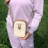 Bolsos escolares de cuero suave de lujo para mujer, Mini bolso de hombro tipo bandolera, bolso de mujer para teléfono con solapa con cremallera