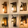 Wall Lamps Lantern Sconces Vintage Mirror For Bedroom Modern Finishes Rustic Home Decor Led Lamp Switch Blue Light