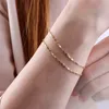 Anklets 14k Guldfyllda kedjearmband Handgjorda smycken Boho Charms Armband Vintage Anklets For Women Bridesmaid Present Gold Armband 231031