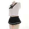 Ani Japanese Anime Girl Sailor Uniform Swimsuit Costume School Student Swimwear Set Pool Party Cosplay