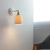 Lampa ścienna Nordic Nowoczesne lampy LED Sconce Biała ceramiczna abażurka salon w łazience lustro światło aplikacja Muale Luminaria
