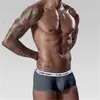 Mutande Boxer da uomo in cotone sexy Hombre Custodia per pene solida con bikini attillato traspirante a vita bassa