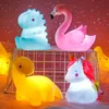 Night Lights Star Animal Shape Button Battery Night Light Children Light Baby Nursery Lamp Bedroom Sleep for Children Girl Toy Christmas Gift P230331